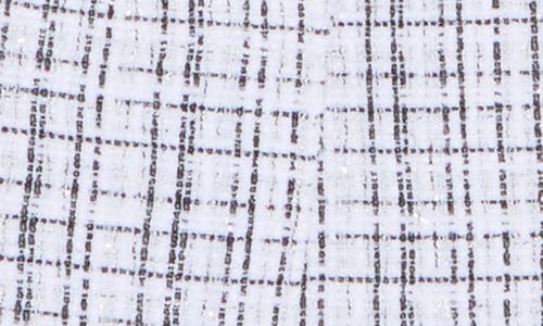 Eliza J Roll Neck A-line Tweed Dress In White