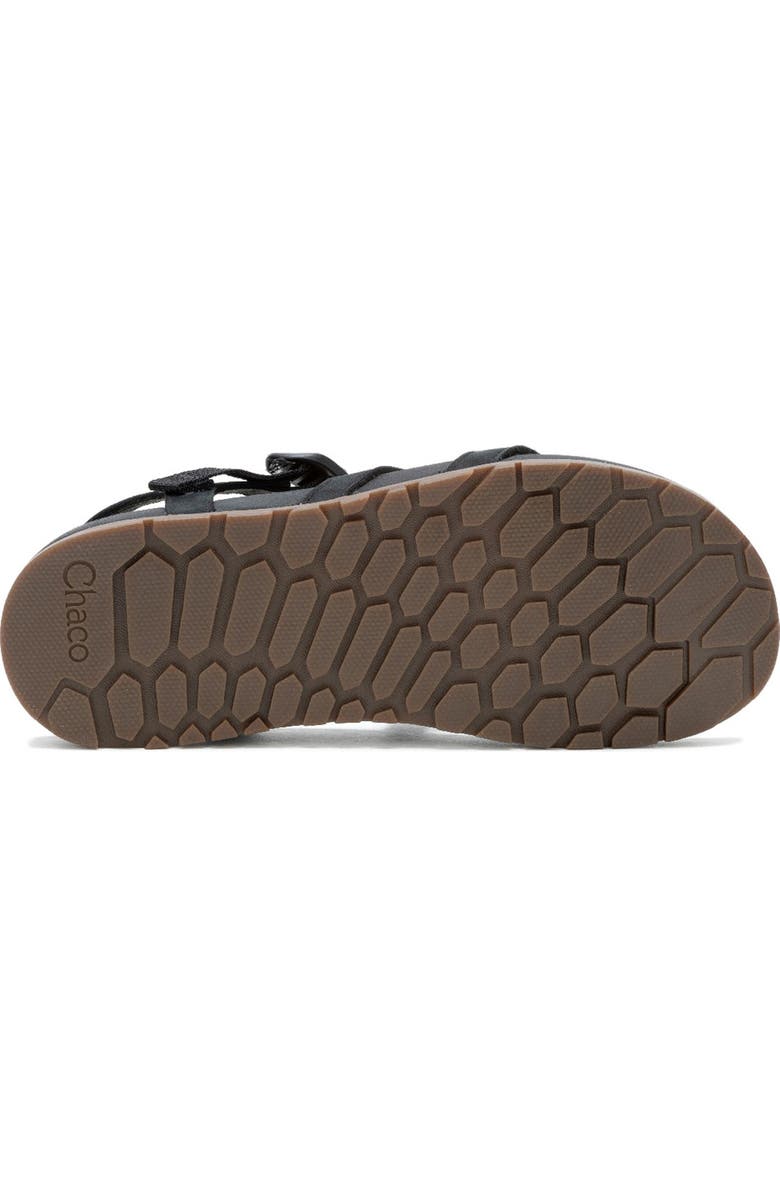 Chaco Lowdown Leather Sandal, Alternate, color, Black