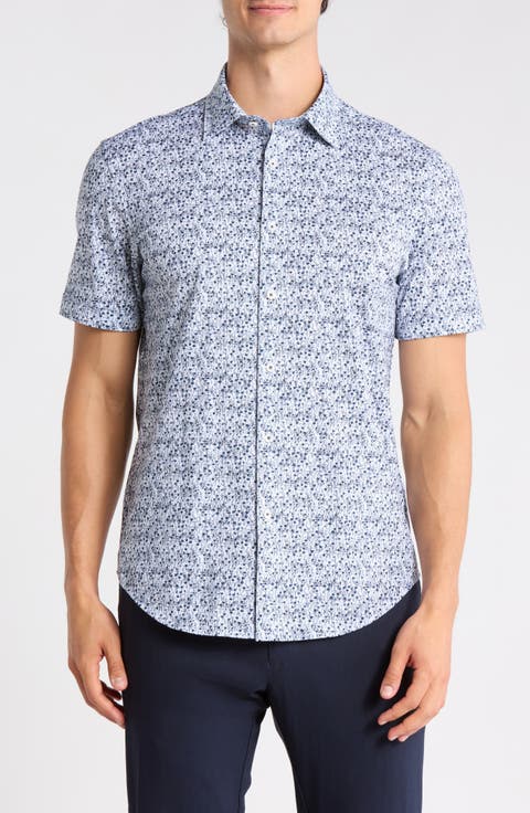 Miles OoohCotton® Navy Button-Up Shirt