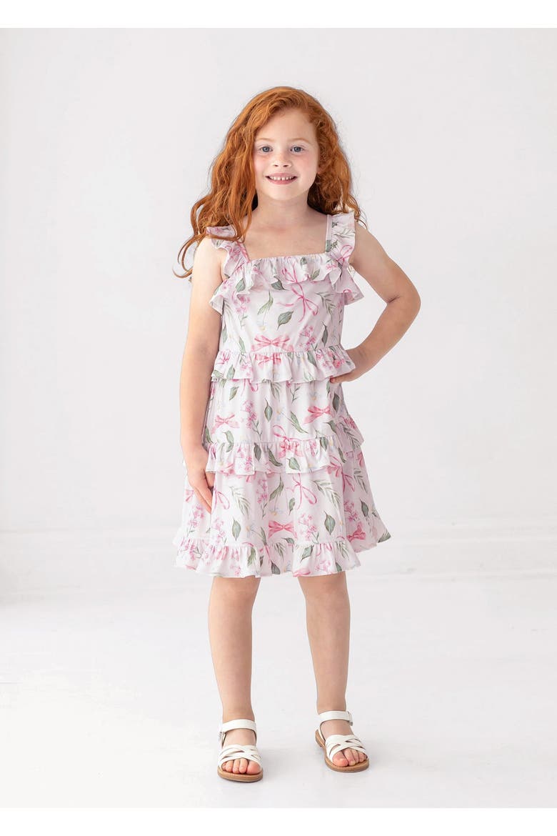 Rosie Ribbons Ruffled Tank Dress, Alternate, color, Pink