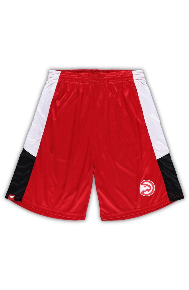 FANATICS Men's Fanatics Branded Red Atlanta Hawks Big & Tall Champion Rush Practice Shorts, Main, color, Red
