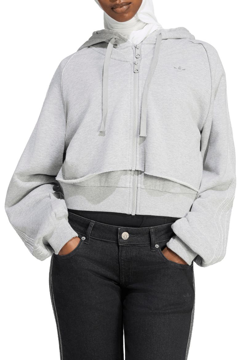 SST Double Front Full Zip Hoodie, Main, color, MEDIUM GREY HEATHER