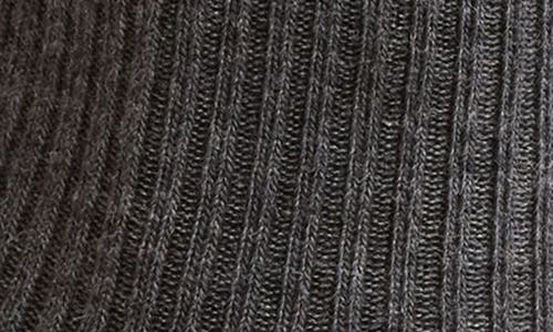 Nordstrom Rib Merino Wool Blend Crew Socks In Gray
