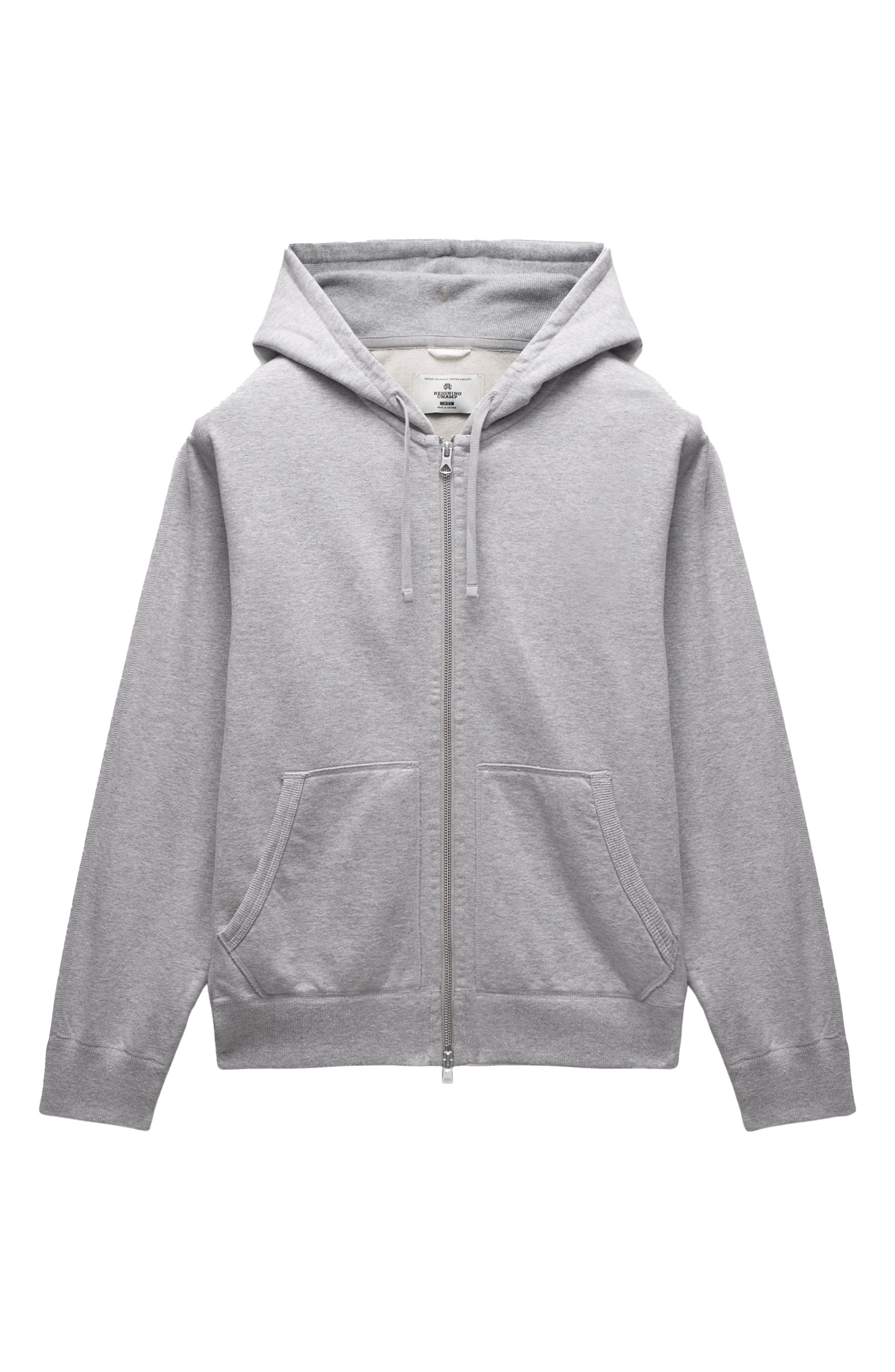 トップス S w zip hoodie long theredthread gray Midweight Terry Standard Full Zip Hoodie (Men) | Nordstrom