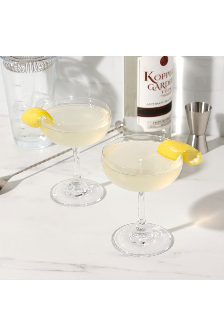 7 oz Coupe Glasses, Set of 4, Alternate, color, Clear