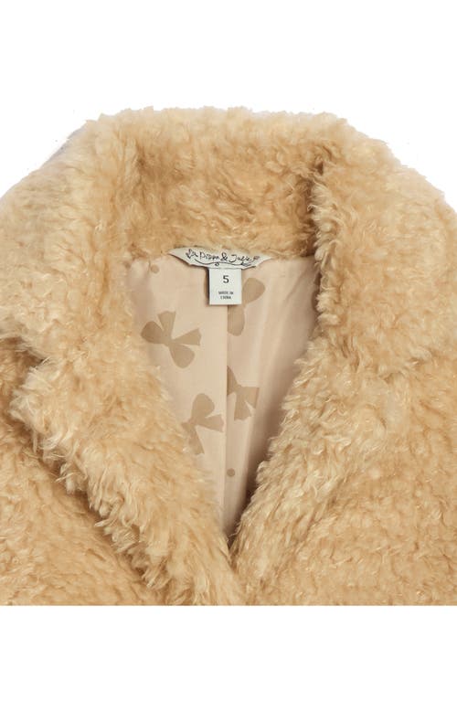 Pippa & Julie Sutton Faux Fur Jacket In Brown