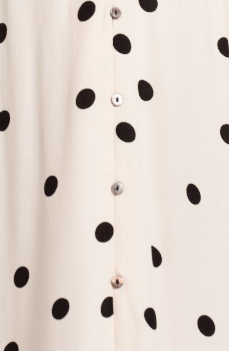 Seraphine Polka Dot Tiered Maternity Midi Dress, Alternate, color,