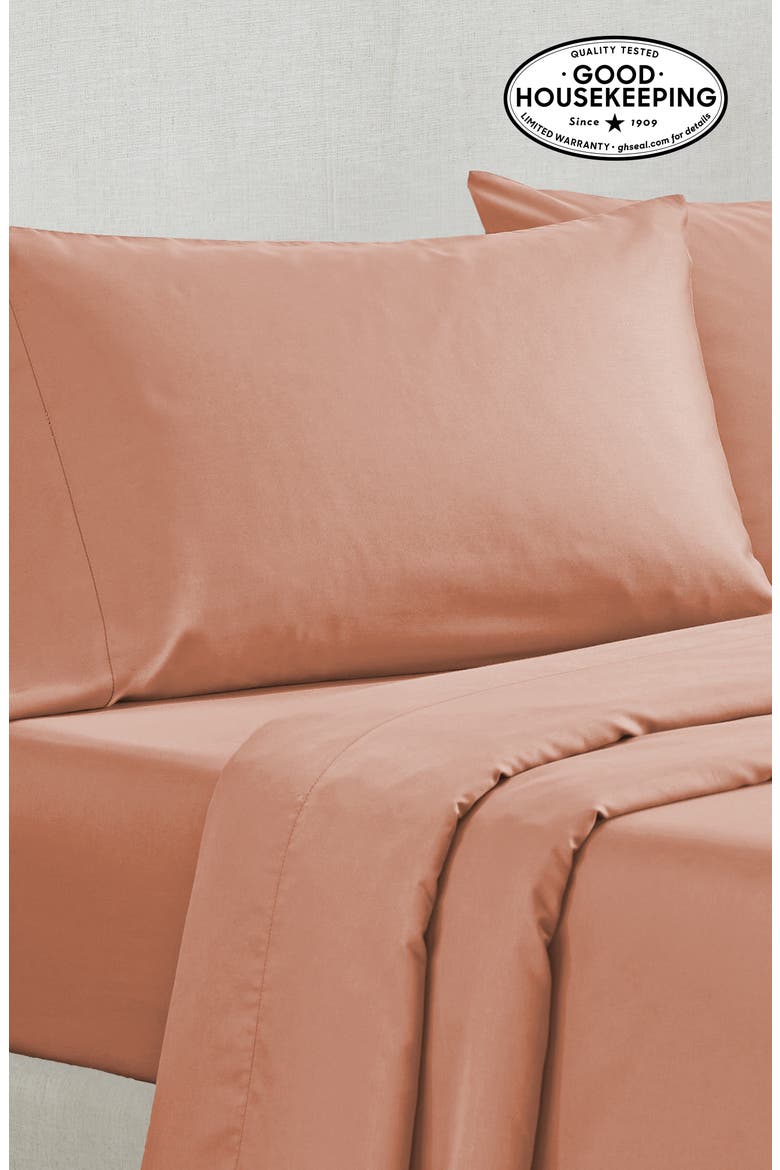 Grand Indulgence 1000 Thread Count 100% Cotton Sateen Sheet Set, Alternate, color, Fresh Clay