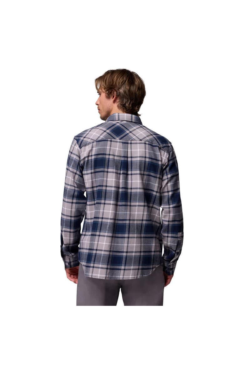 Men's Columbia  Navy Dallas Cowboys Flare Gun Long-Sleeve Button-Up Flannel Shirt, Alternate, color, Navy