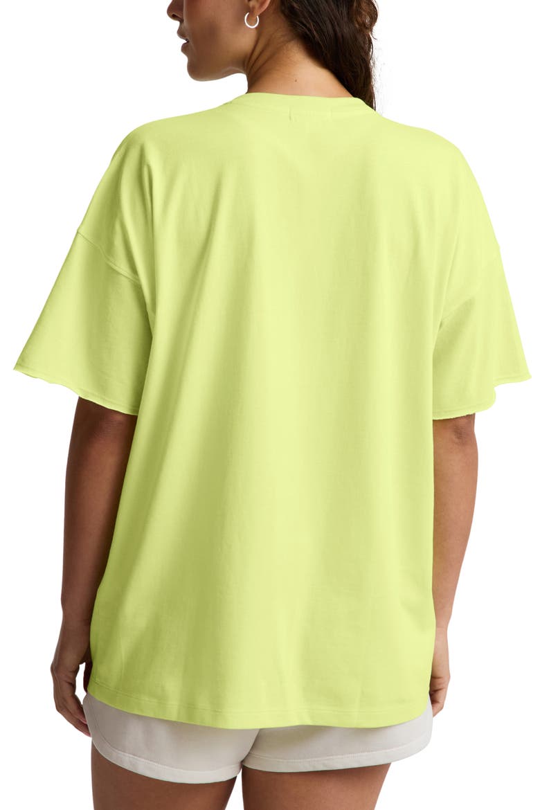 SoftKnit Better Than Ever Oversize V-Neck T-Shirt, Alternate, color, ELECTRIC LIME