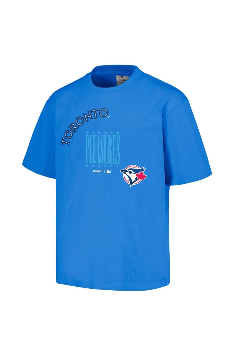 PLEASURES Men's PLEASURES  Royal Toronto Blue Jays Repurpose T-Shirt, Alternate, color, Royal