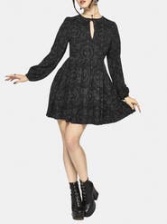 Disturbia Cameo Floral Tie Front Mini Dress