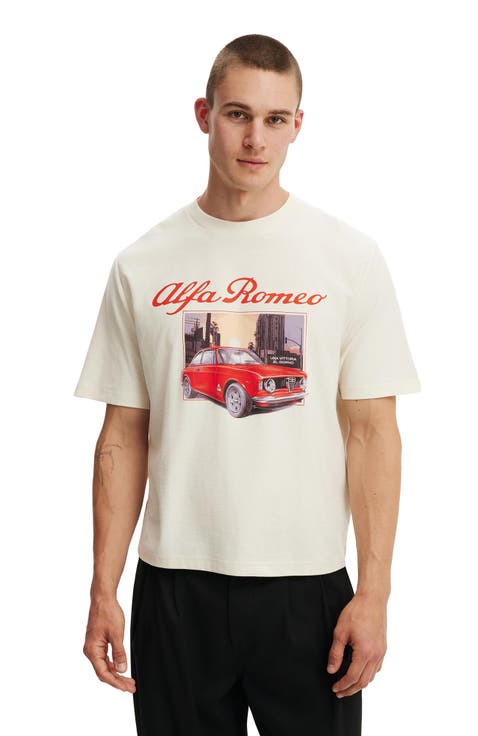 Men's Cropped Fit Alfa Romeo T-Shirt