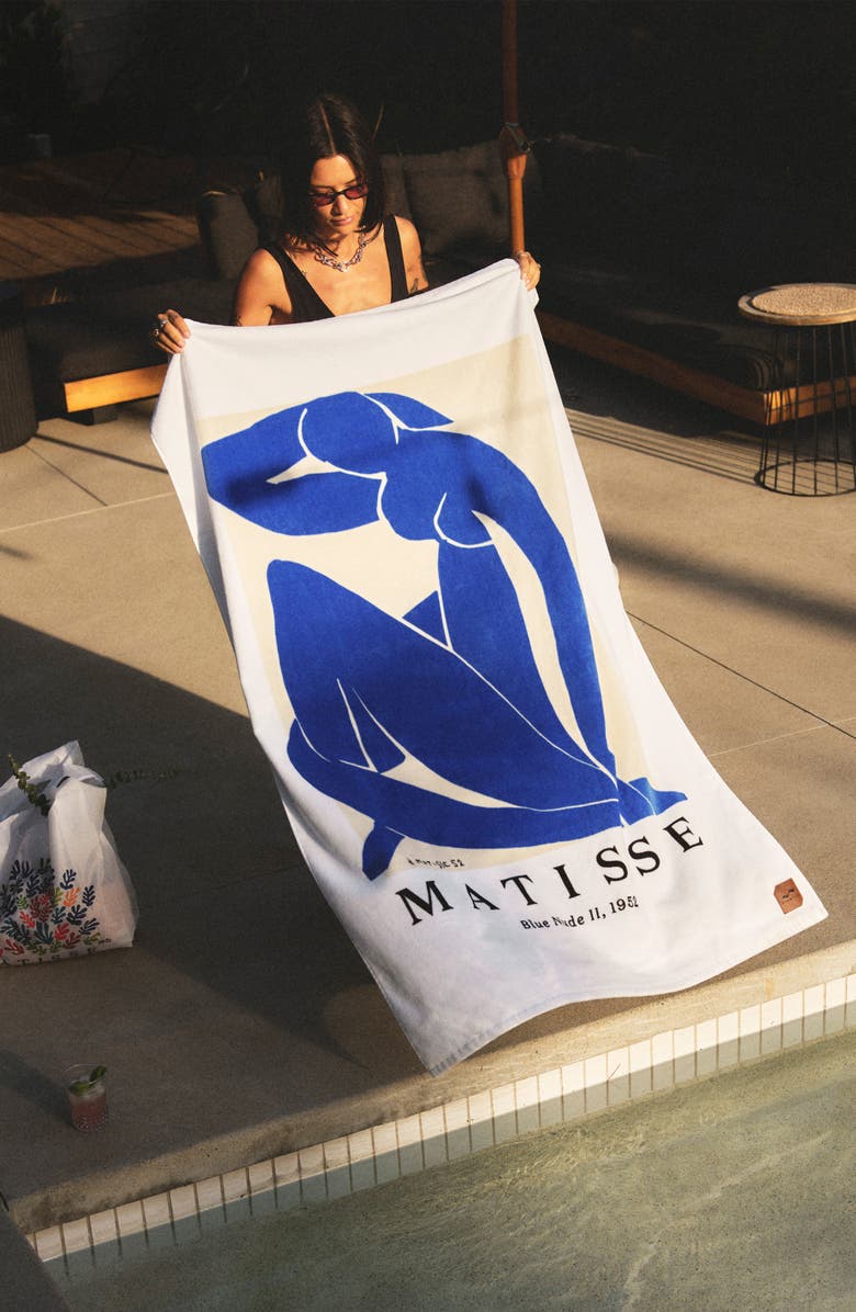 Slowtide Matisse Beach Towel, Alternate, color, Blue