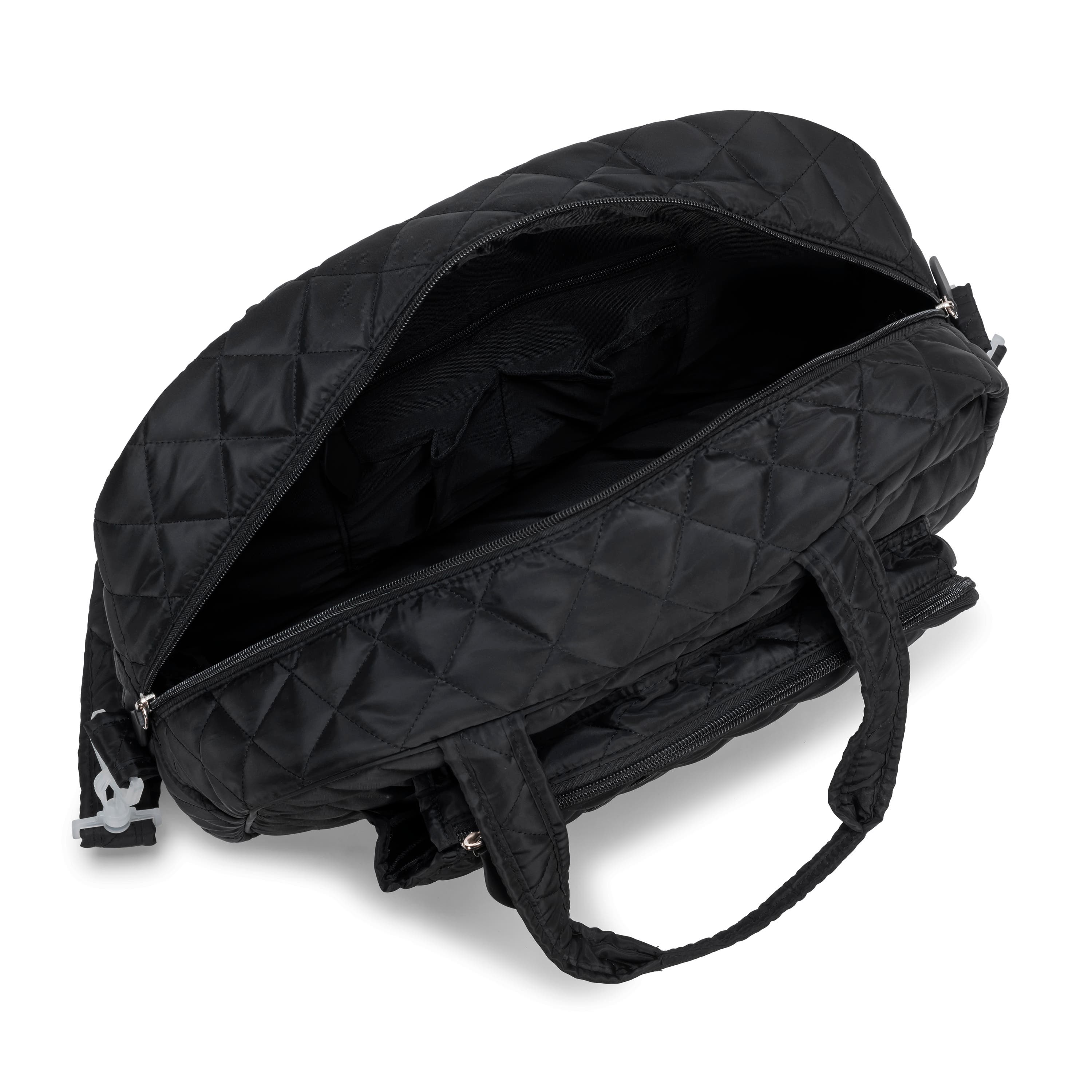 Pickleball Tote, Alternate, color, Quilted Black Puffer