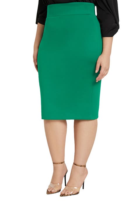 Neoprene Pencil Skirt (Plus)