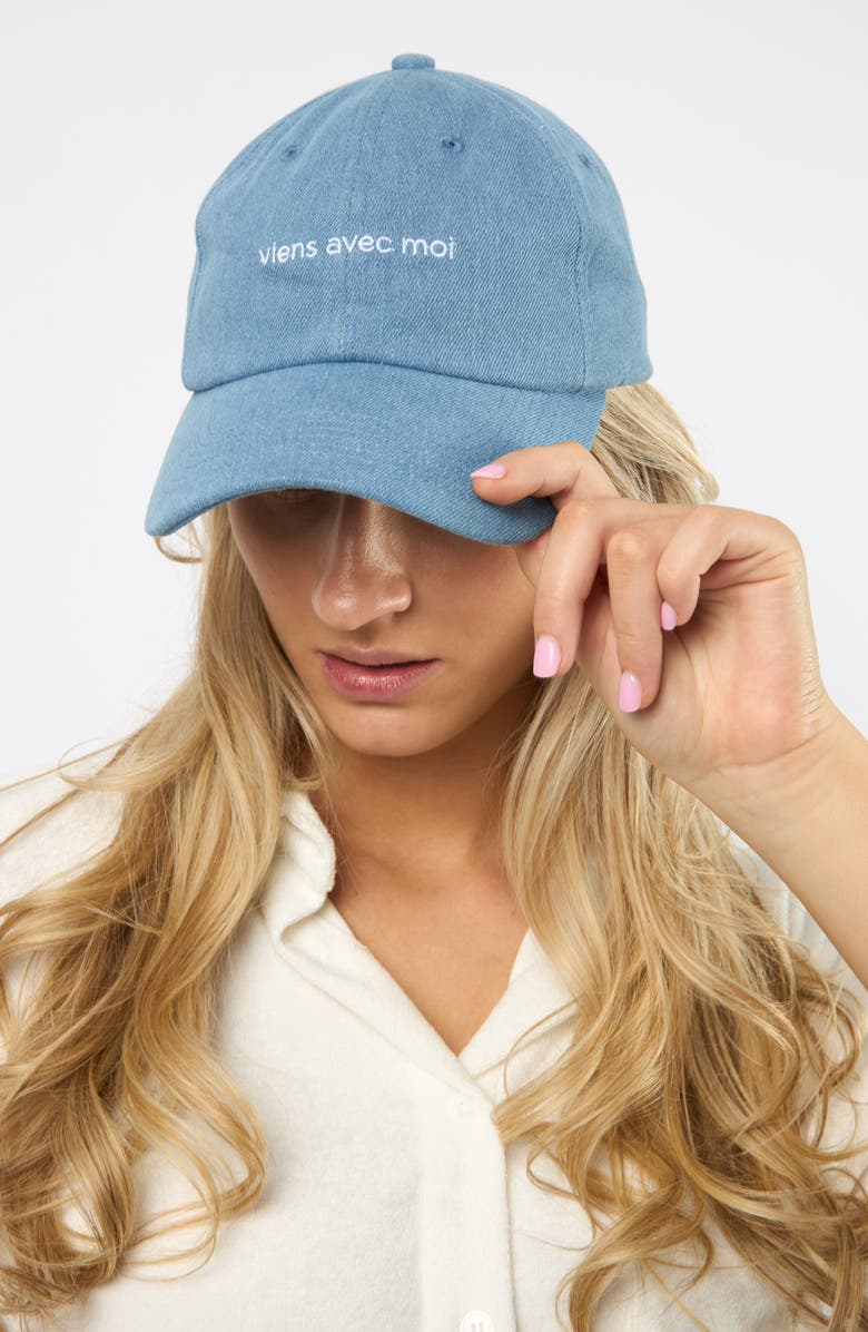 Viens Avec Moi Ball Cap, Alternate, color, 