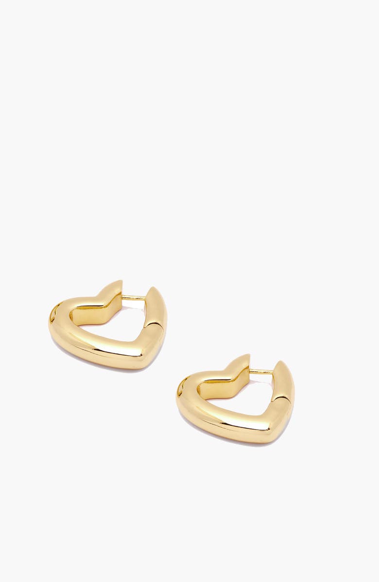 YOJ Loff Heart Hoop Earrings, Alternate, color, Gold