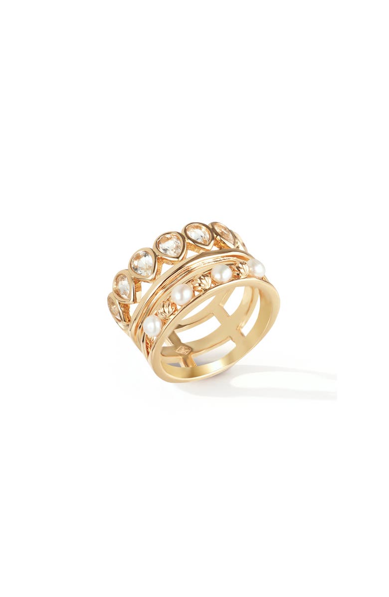 RC RETRO CHIC Aeolian Echo Ring, Main, color, Gold