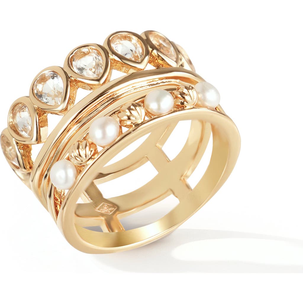 Rc Retro Chic Aeolian Echo Ring In Gold