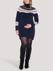 MOTHERHOOD MATERNITY Turtleneck Long Sleeve Sweater Dress