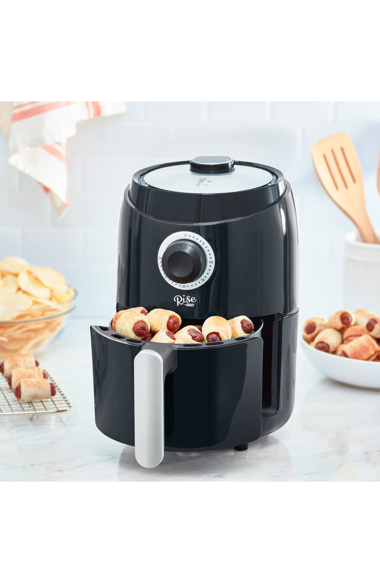 Dash Rise by Dash 2-Quart Compact Air Fryer Oven, Alternate, color, Black