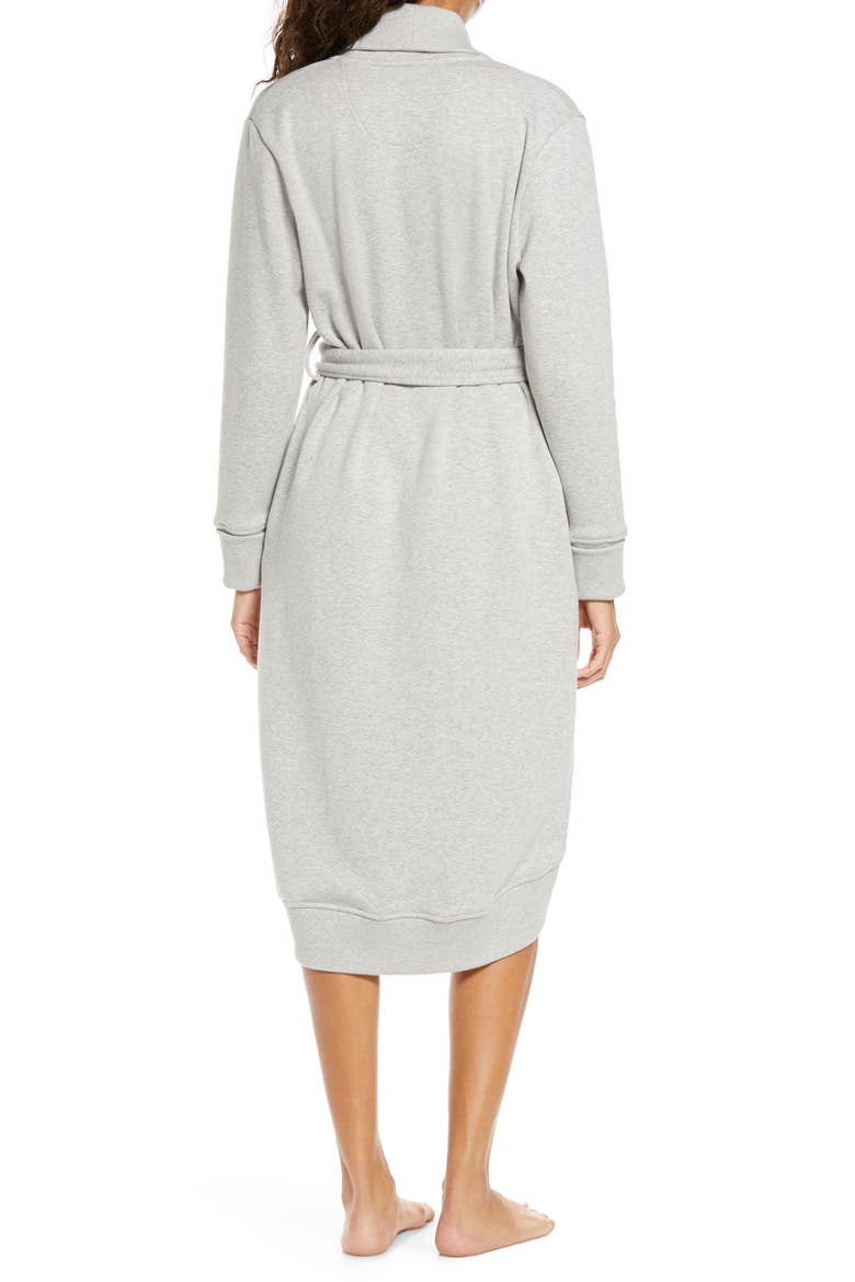UGG Karoline Fleece Robe, Alternate, color, SEAL HEATHER