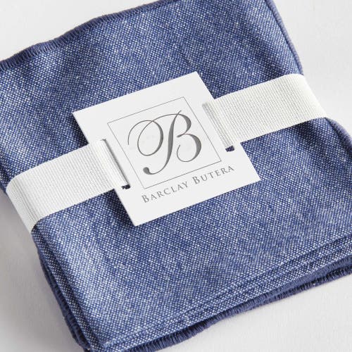 Napa Home & Garden Barclay Butera Miramar Cocktail Napkins Set Of 4 In Blue