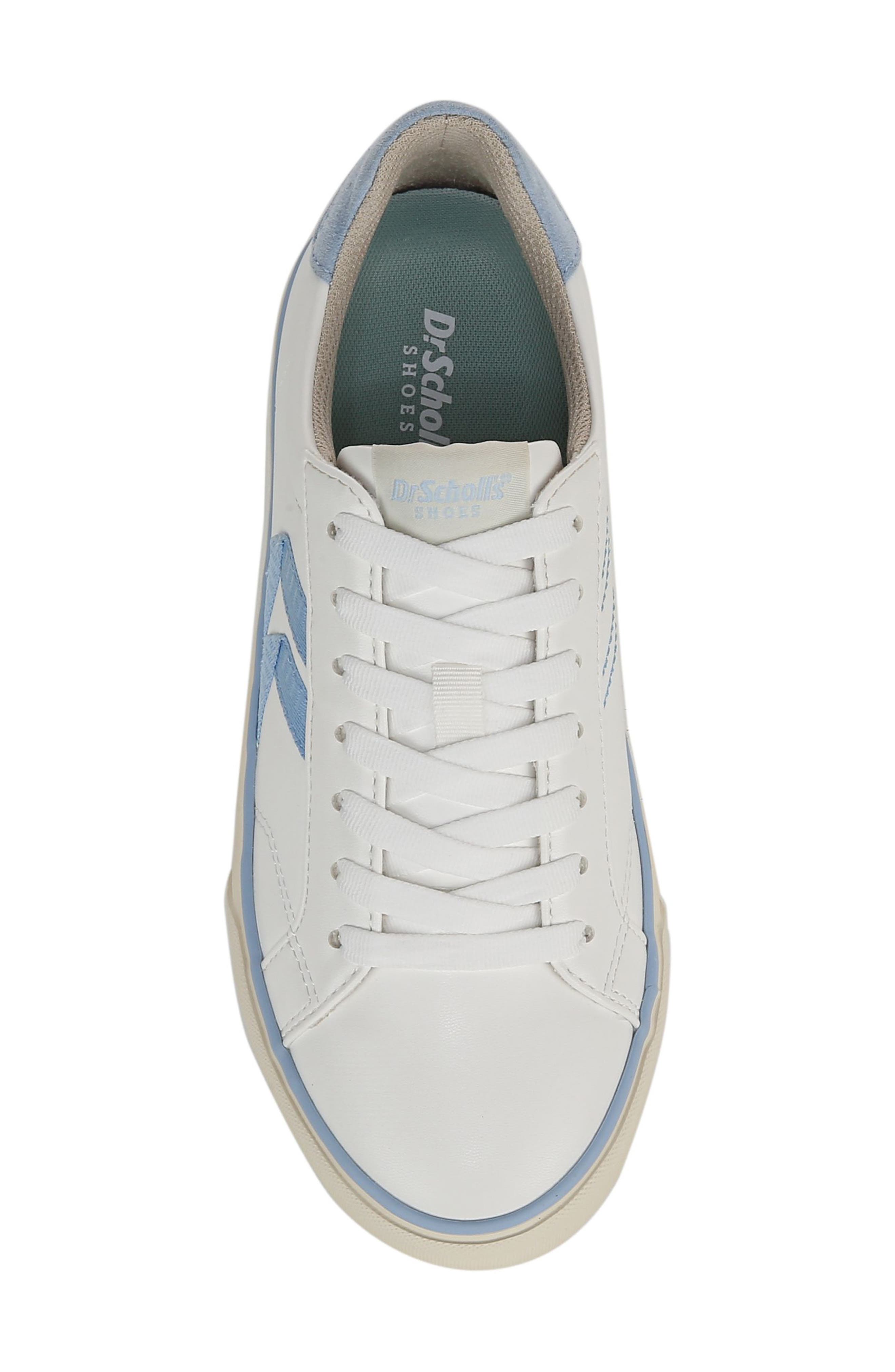 Dr. Scholl's Offline Lace-Up Sneaker - Wide Width Available, Alternate, color, White/ Blue