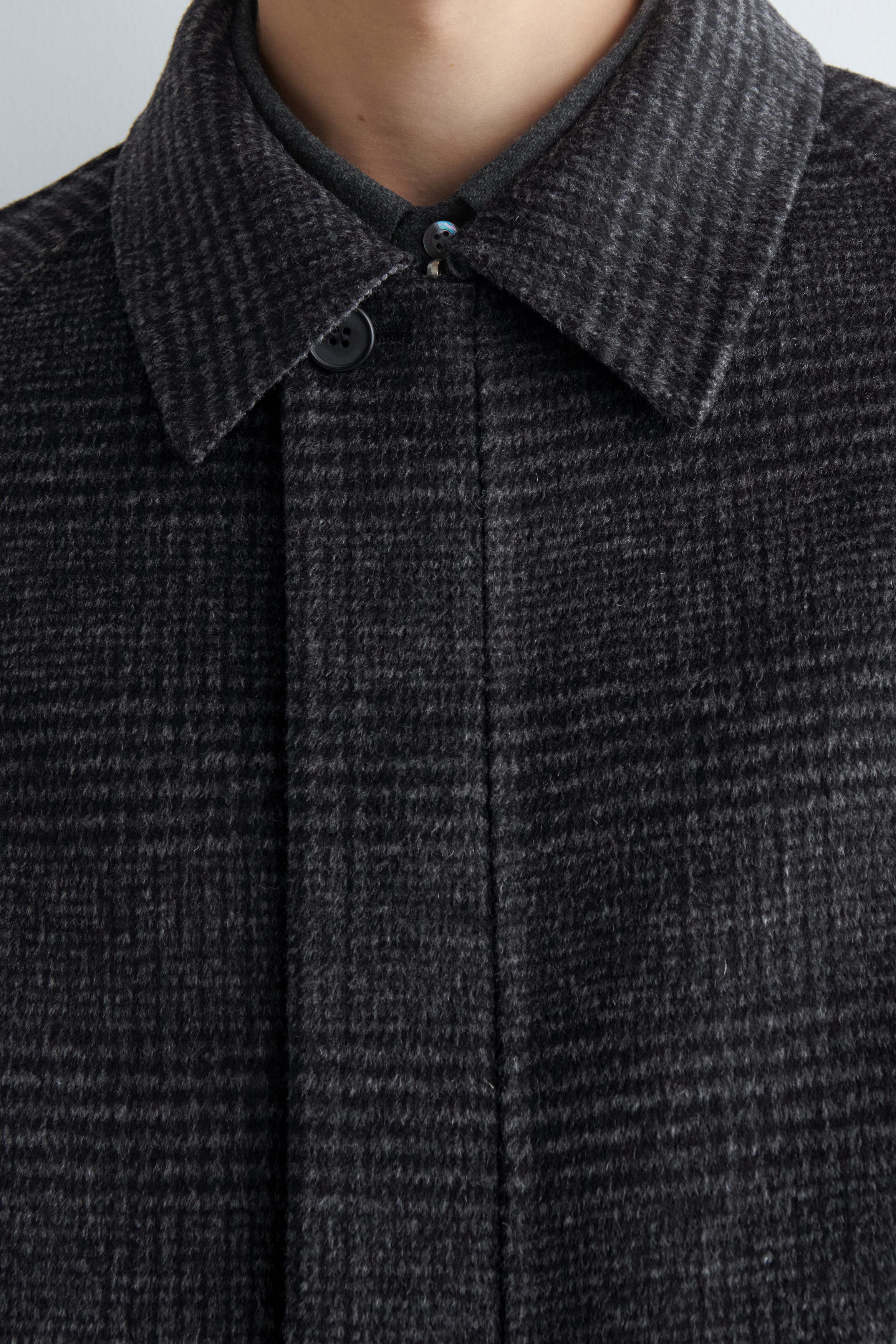 Reversible Checked / Herringbone Wool Sports Jacket - image 2