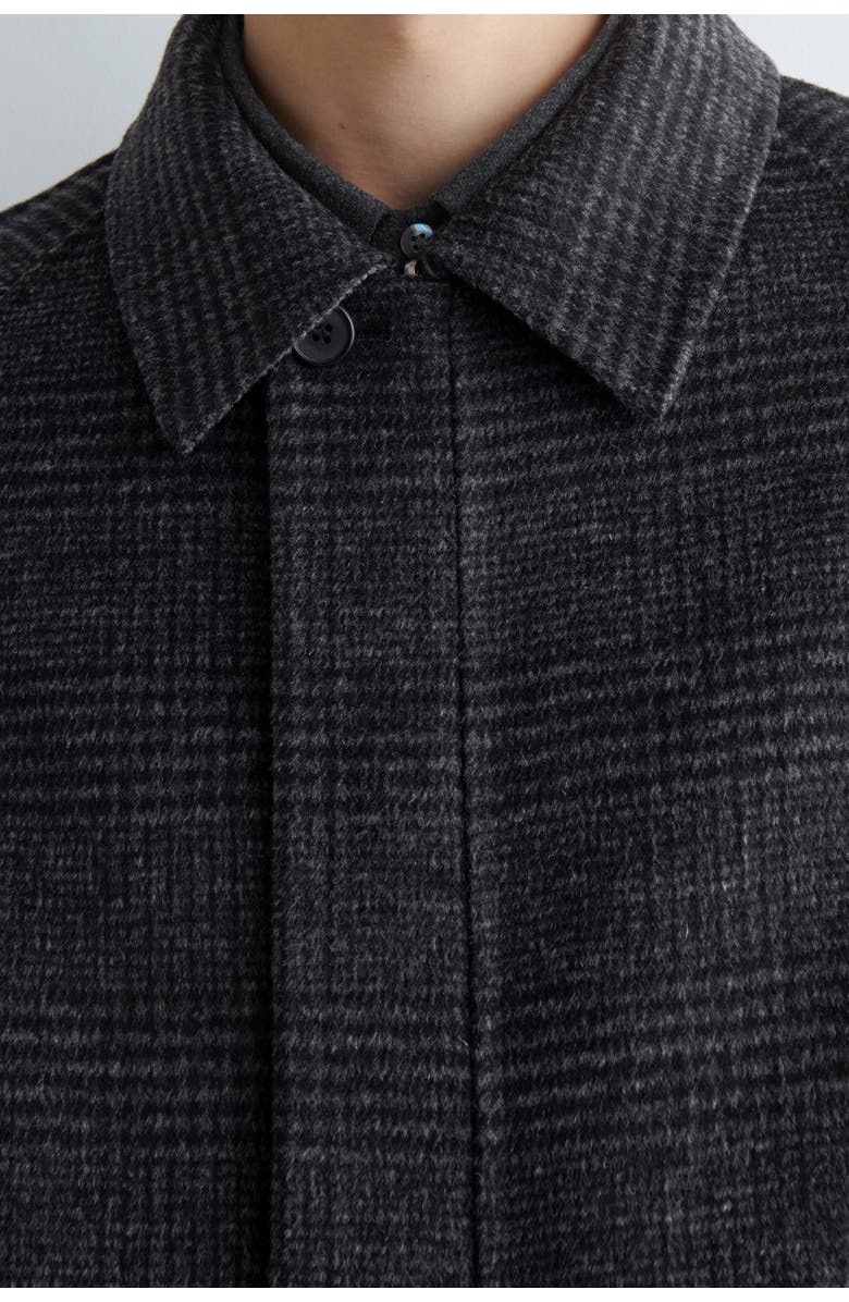 COS Reversible Checked / Herringbone Wool Sports Jacket, Alternate, color, Gray / Checked