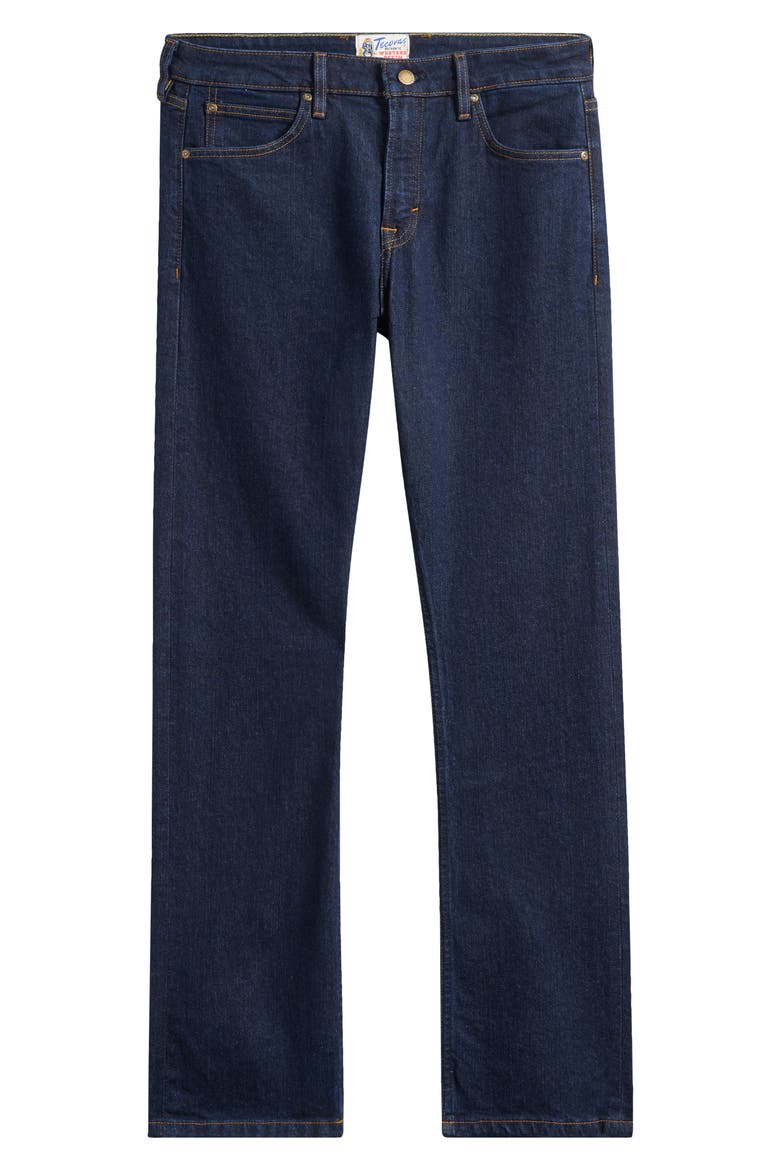 Slim Straight Stretch Denim Jeans, Alternate, color, DARK INDIGO