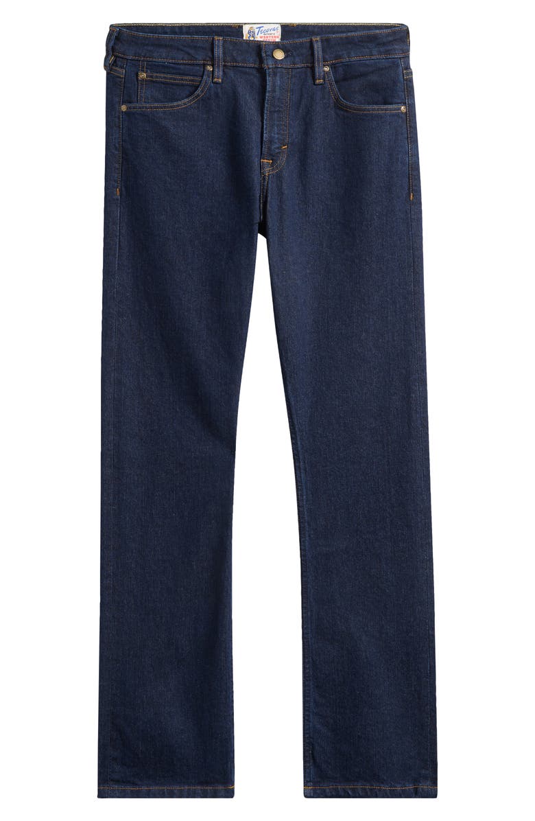 Tecovas Slim Straight Stretch Denim Jeans, Main, color, Dark Indigo