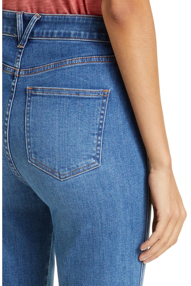 Carson Raw Hem High Waist Ankle Flare Jeans, Alternate, color, SERENDIPITY