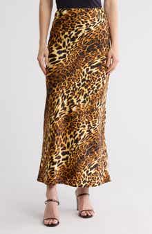 WISHLIST Animal Print Maxi Skirt