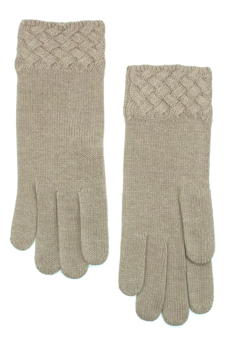 Portolano Basket Weave Gloves, Main, color, Incense