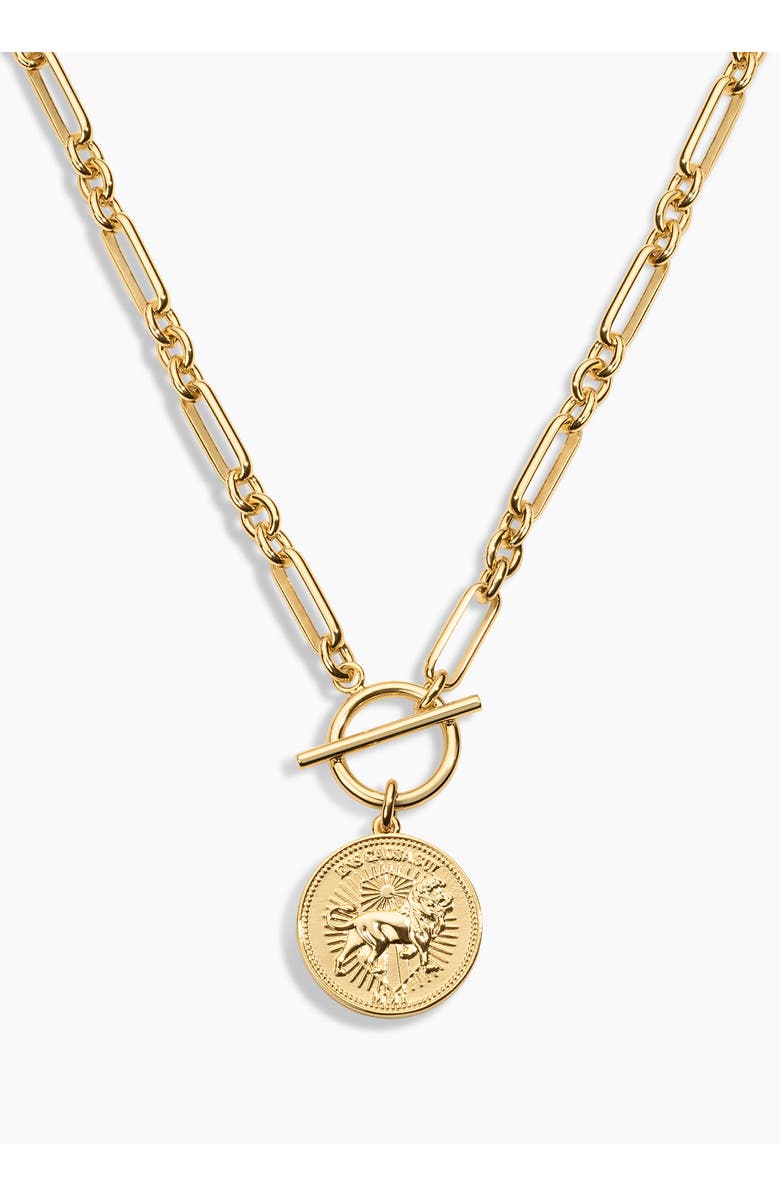 Electric Picks Majesty Coin Necklace, Main, color, Gold