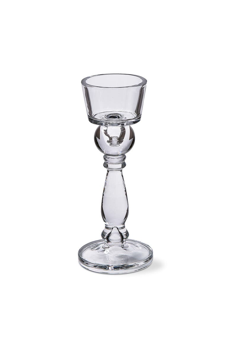 Clarity Clear Glass Reversible Candle Holder for Taper Pillar, Main, color, White