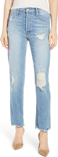 MOTHER The Tomcat High Waist Straight Leg Ankle Jeans Nordstrom