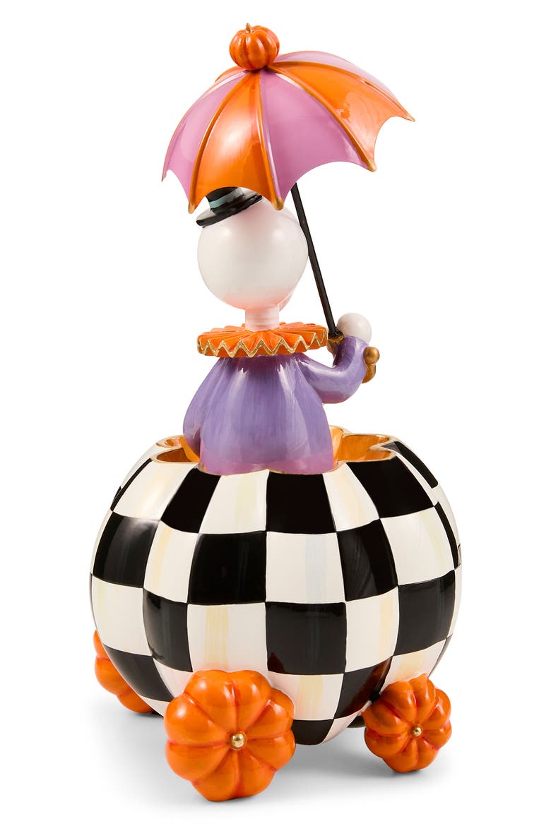 Courtly Check Skeleton Carriage Halloween Decoration, Alternate, color, BLACK