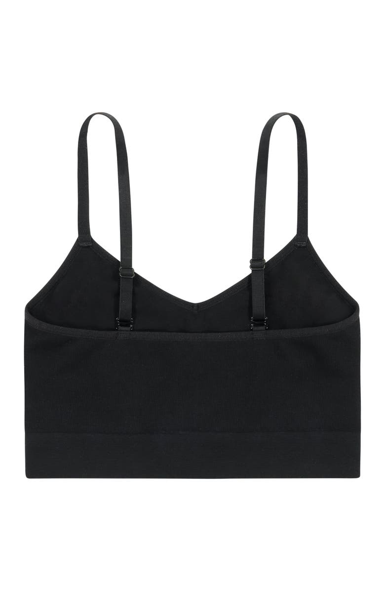BRABAR Soft Convertible Crop Top to Halter Bralette, Alternate, color, Black