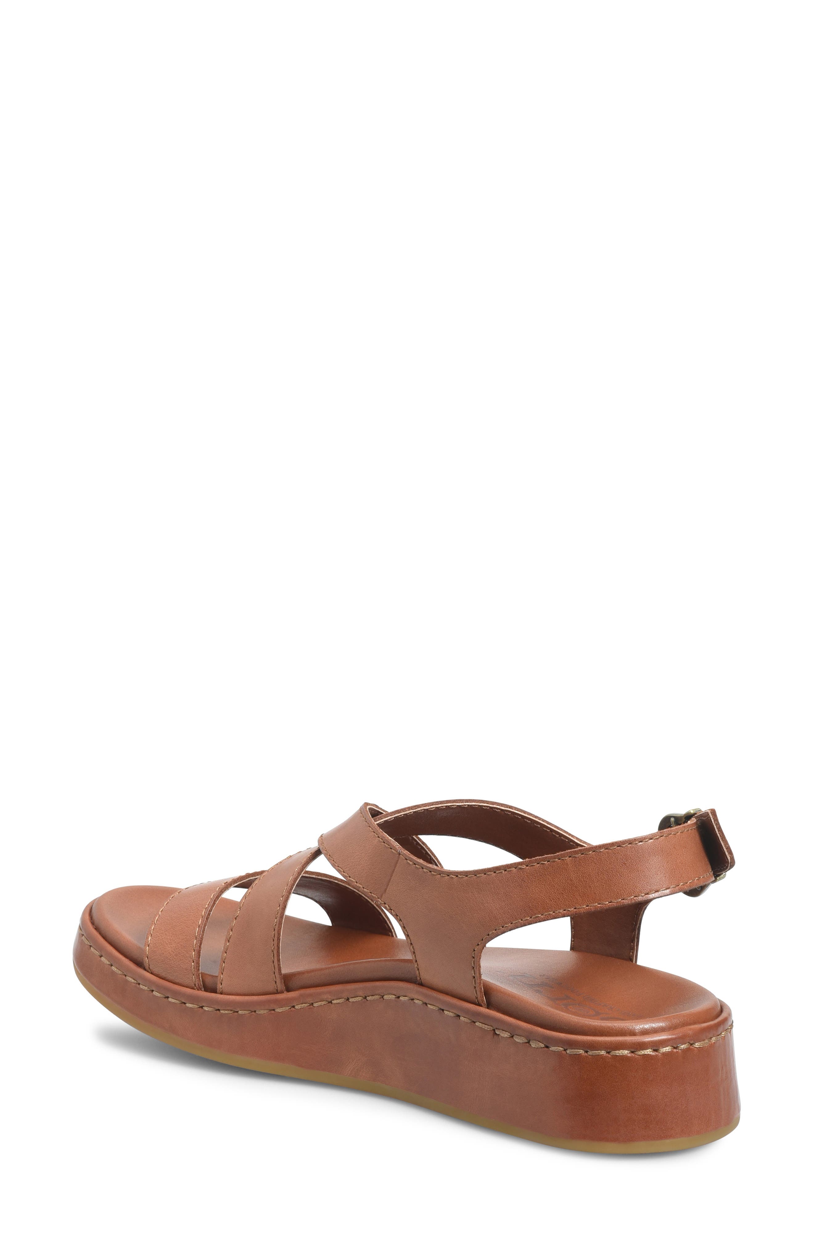 Victoria Slingback Sandal, Alternate, color, DARK TAN LEATHER