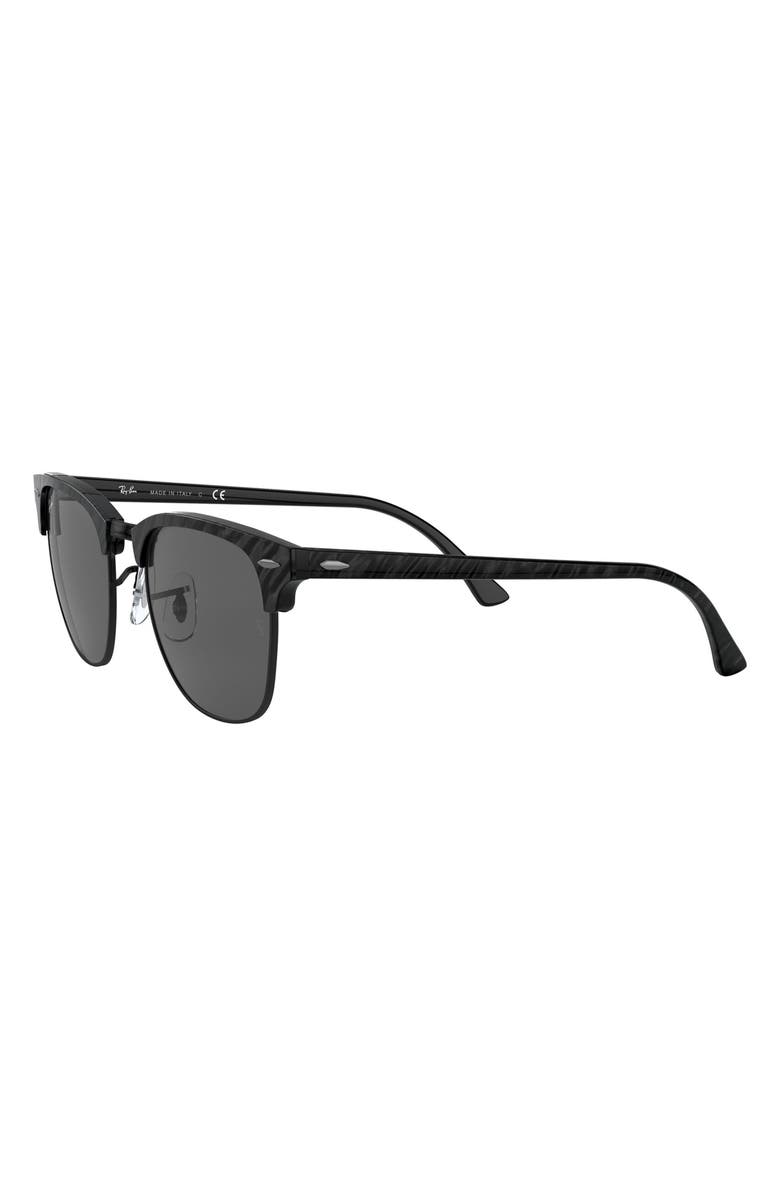 Ray-Ban 49mm Square Sunglasses, Alternate, color, Black/ Dark Grey