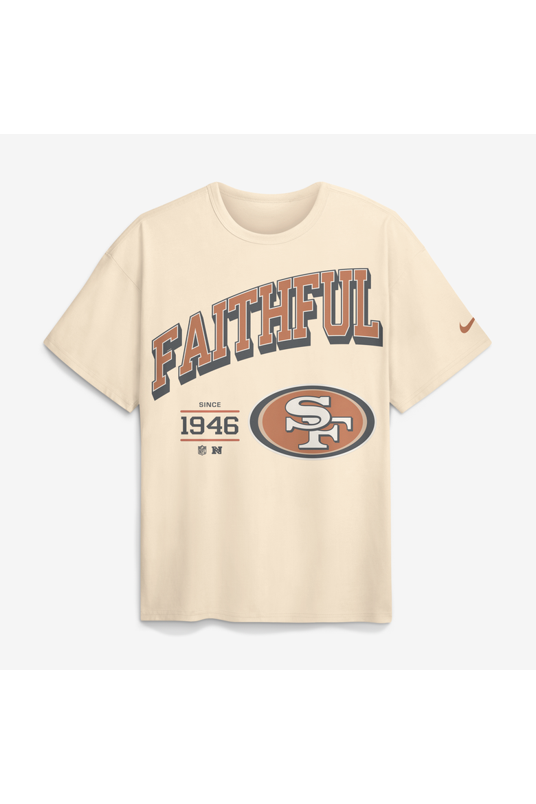 Men's Nike Natural San Francisco 49ers Vintage Mod Blown Away Max90 T-Shirt, Alternate, color, Natural