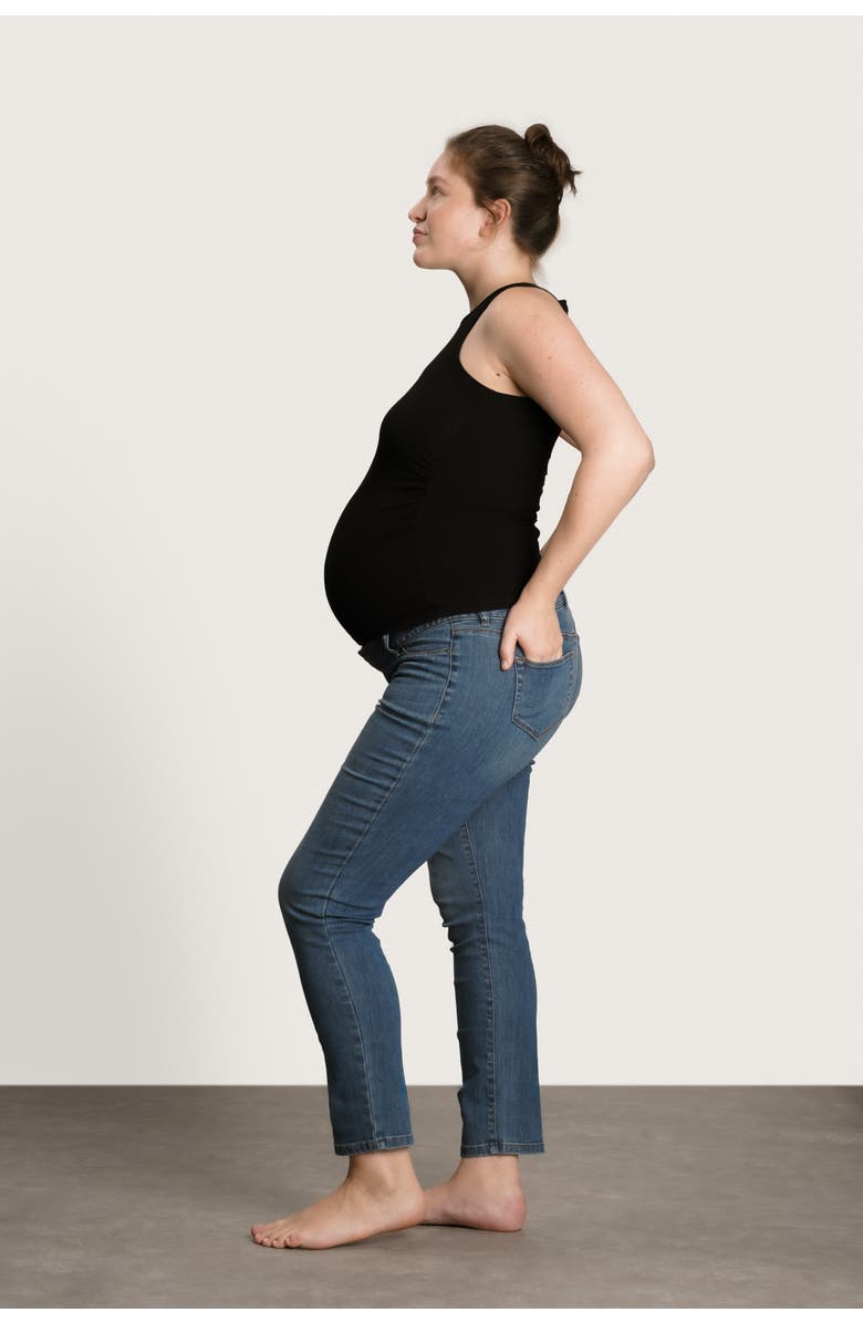 Nom Maternity The Ribbed Maternity Tank, Alternate, color, Black