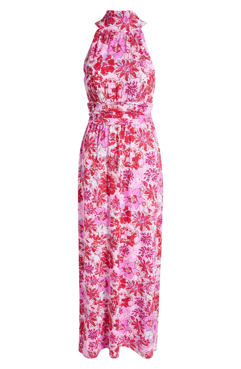 Lilly Pulitzer<sup>®</sup> Wyota Floral High Neck Midi Dress, Main, color, 