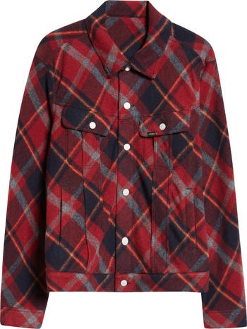 Undercover Check Wool Blend Mosser Jacket | Nordstrom