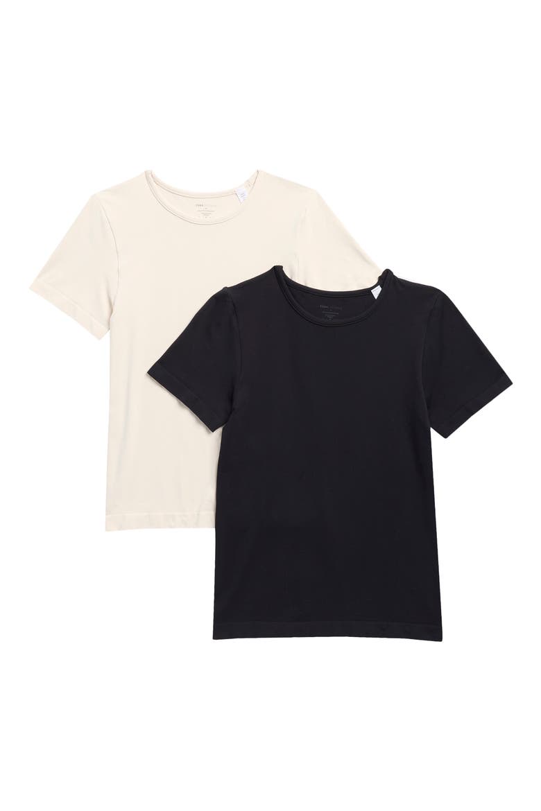 Logan 2-Pack T-Shirts, Main, color, BLACK/CRYSTAL GRAY