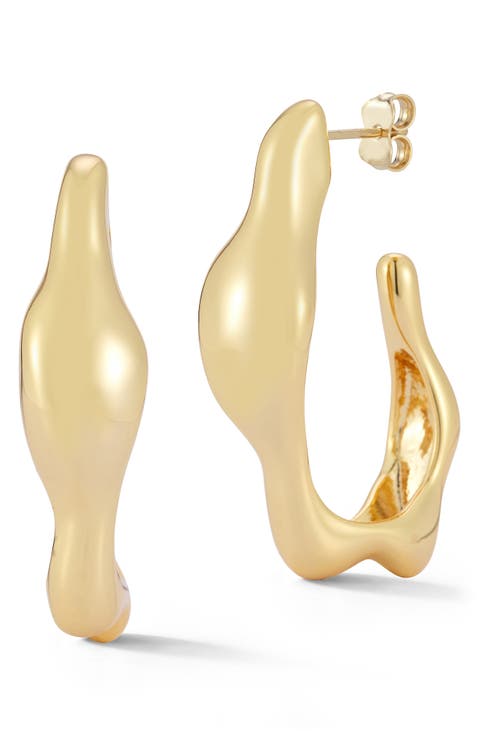 Organic Bold Hoop Earrings