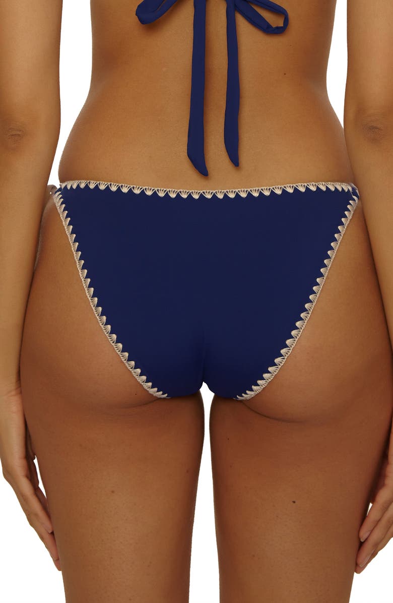 Lucky Brand Marbella Side Tie Bikini Bottoms, Alternate, color, Navy
